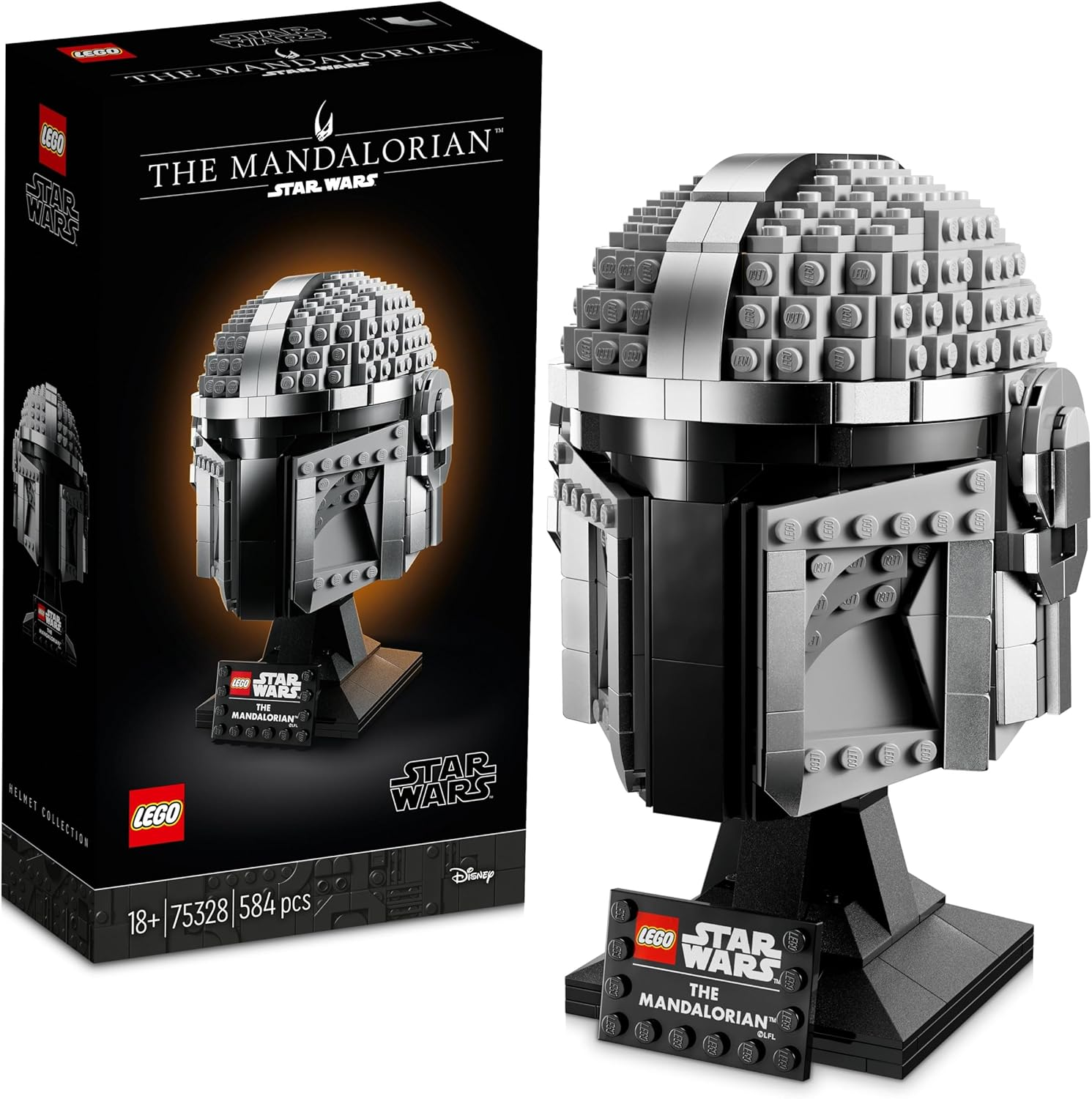 LEGO Star Wars Mandalorian Helmet 75328 product photograph