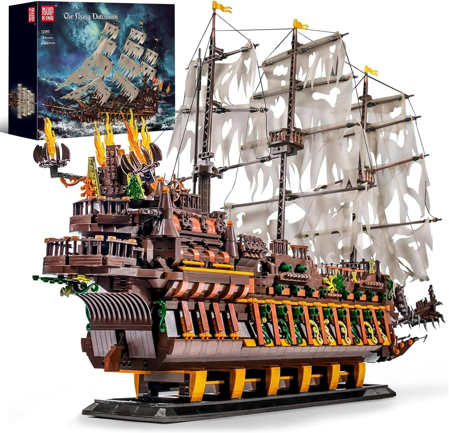 Mould King 13197 Flying Dutchman Pirate Ship Building Kit product photograph