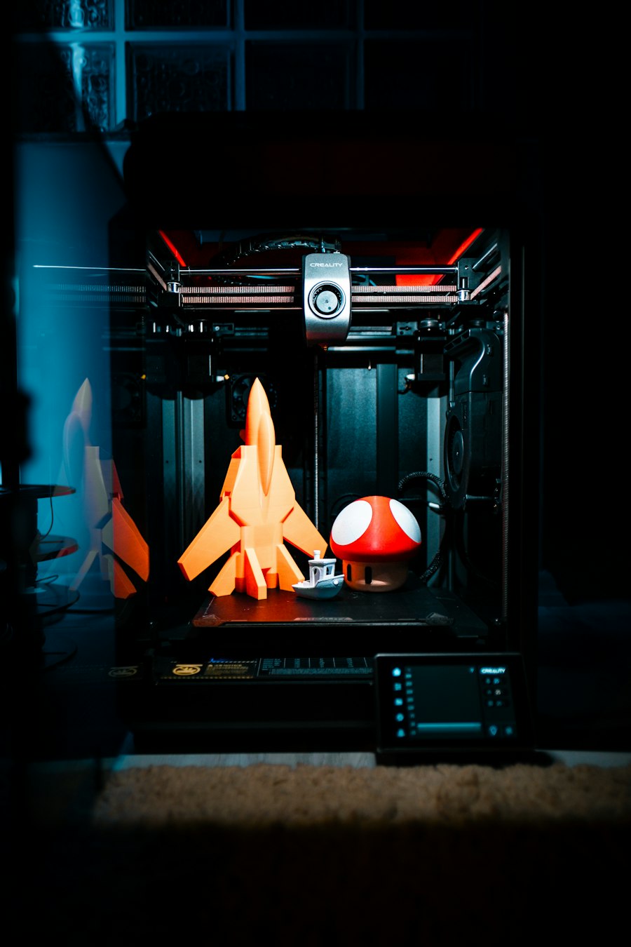 Illustrative desktop 3D printer photograph